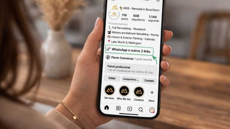 Como colocar link do WhatsApp na bio do Instagram