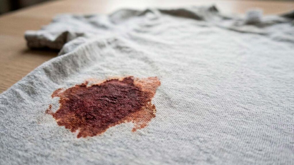 O que fazer com a roupa com mancha de sangue já passou pela secadora
